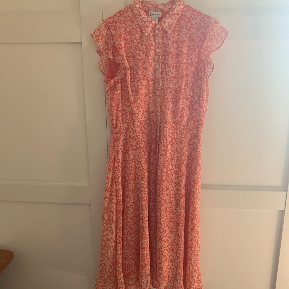 Floral Orange Dress